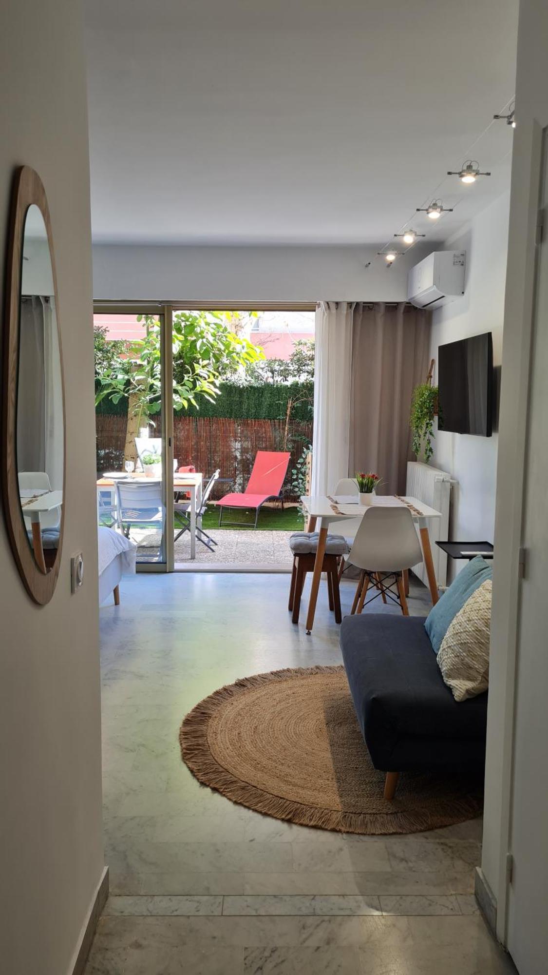 Studio Sun-Beach Avec Parking Et Jardin - 500M Des Plages De Juan Les Pins Αντίμπ Εξωτερικό φωτογραφία