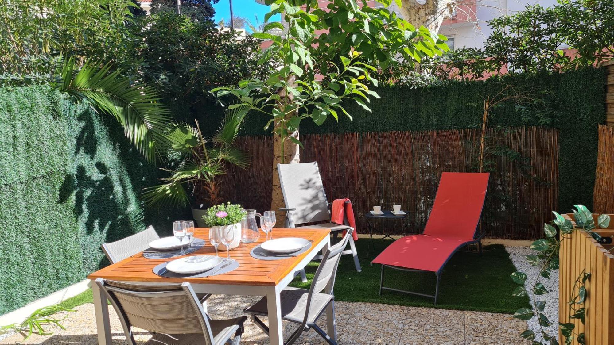 Studio Sun-Beach Avec Parking Et Jardin - 500M Des Plages De Juan Les Pins Αντίμπ Εξωτερικό φωτογραφία